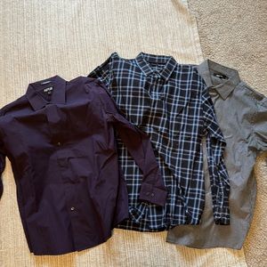 Set/bundle of 3 Apt. 9 button up shirts